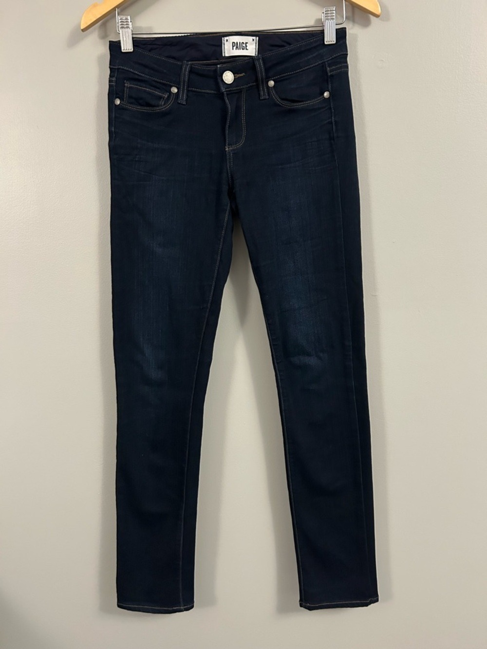 PAIGE Midnight Indigo Skyline Skinny Jeans Size 25